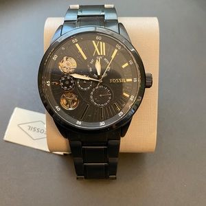 Mens New Fossil Watch - Black
